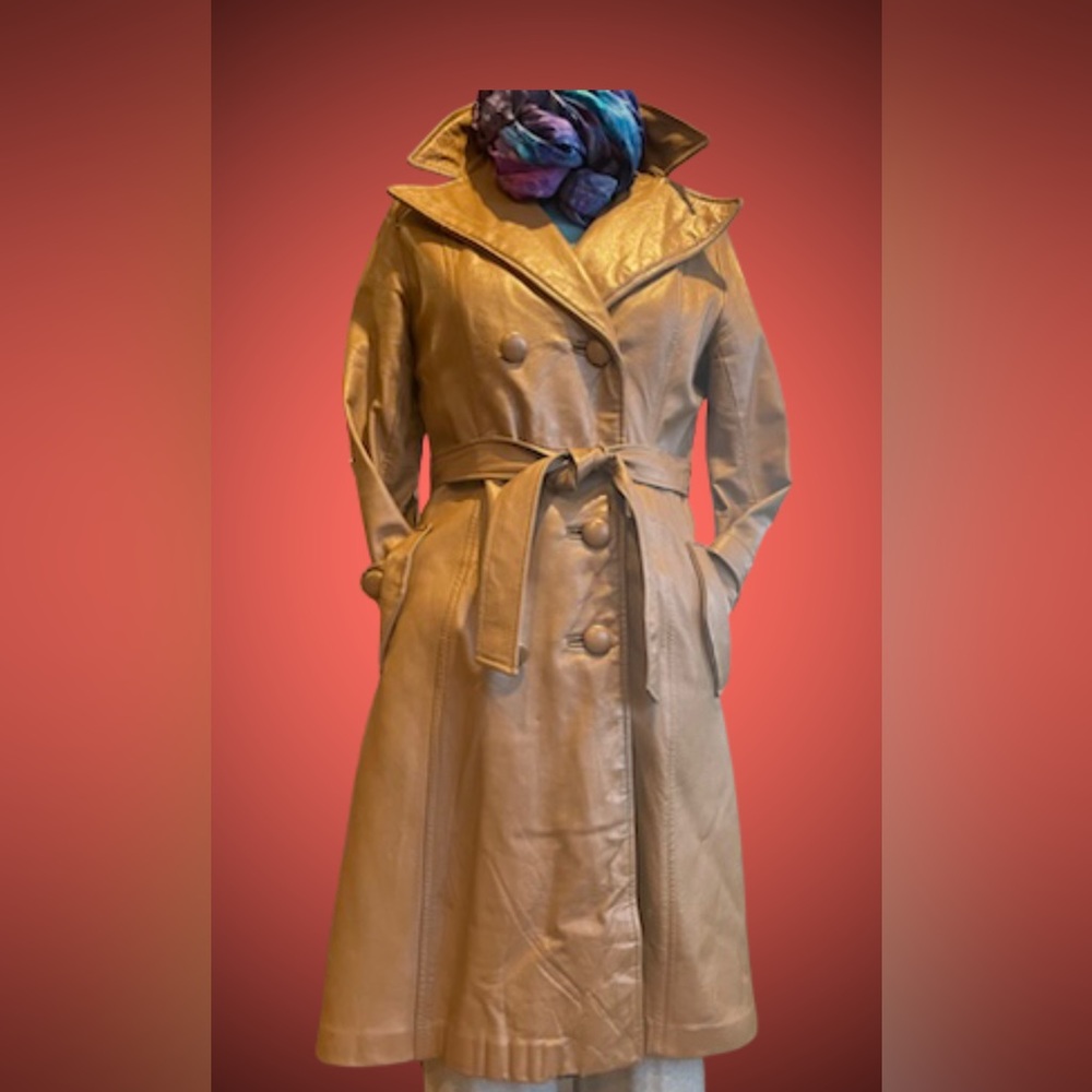Leather coat